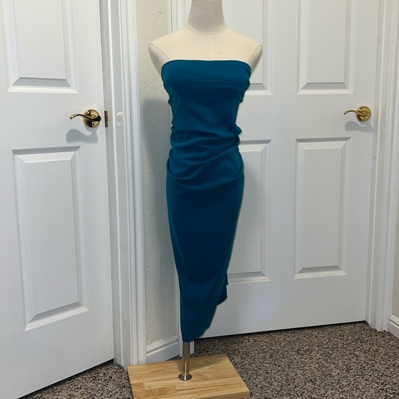 AIDA by Nicole Bakti Dress Teal - Picture 3 of 8